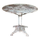 Old cast iron art-deco garden table