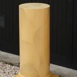 Wooden column imitation marble, display, 80s