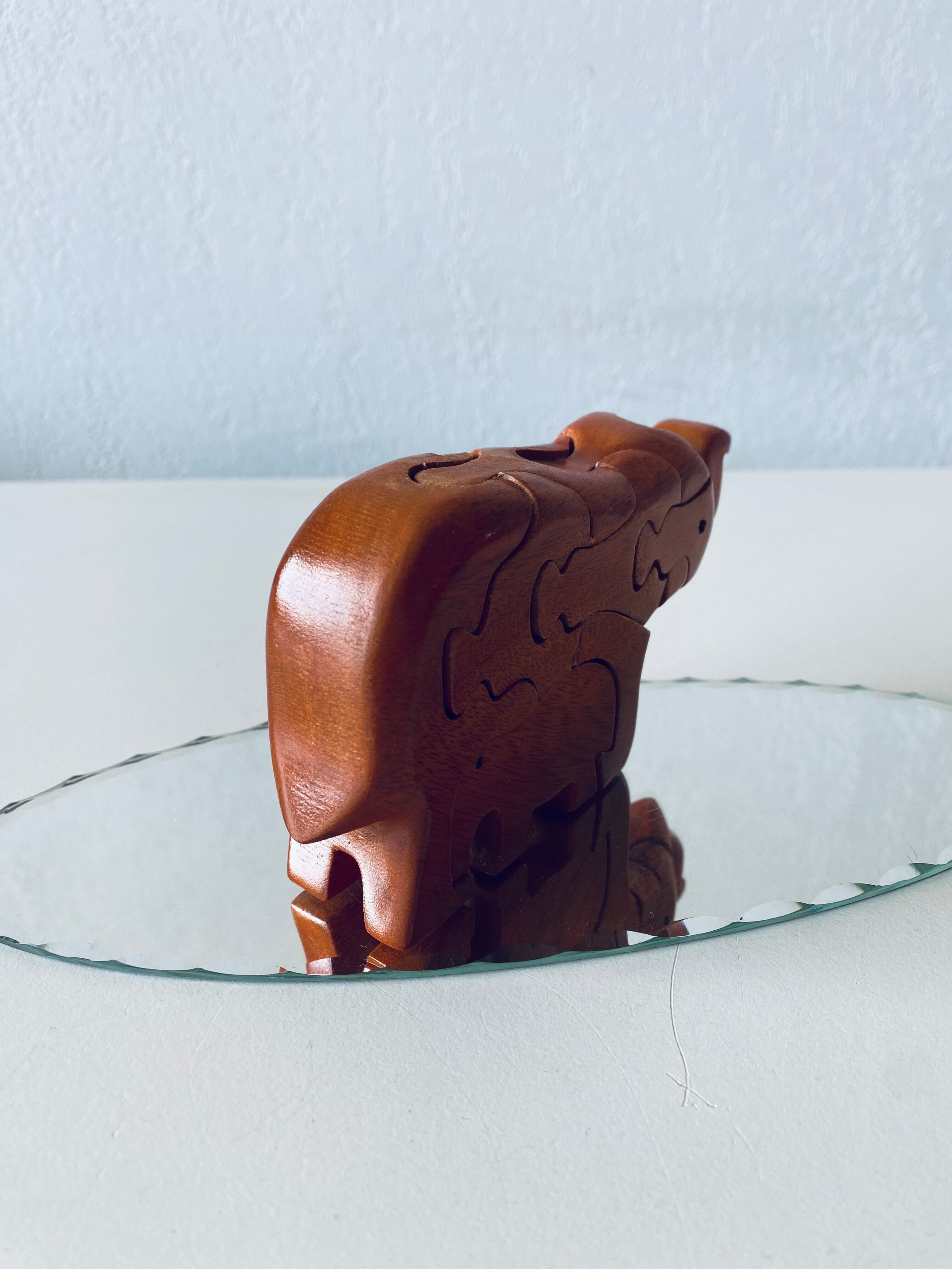 Wooden elephant puzzle