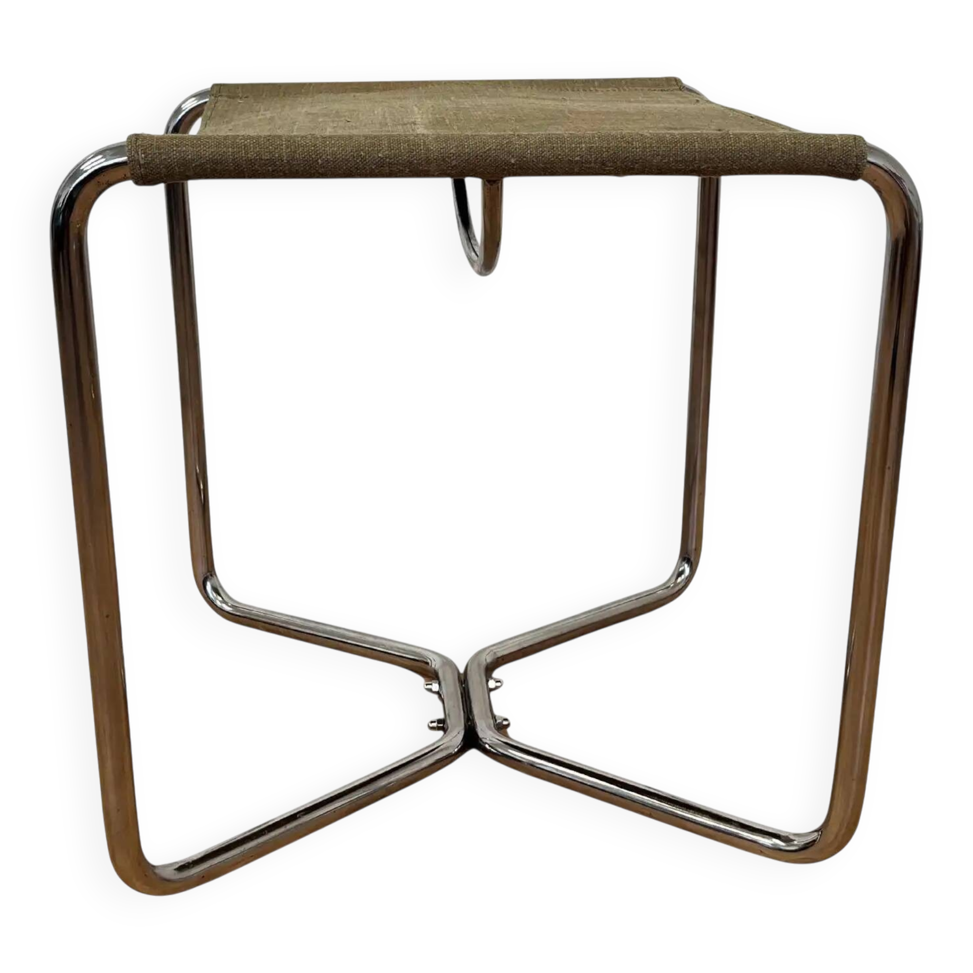 Tabouret Bauhaus chromé Thonet B8 par Marcel Breuer, 1930