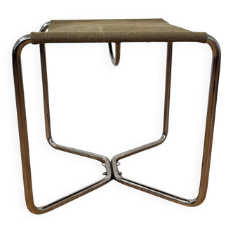 Chrome Bauhaus stool Thonet B8 by Marcel Breuer, 1930