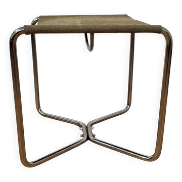 Chrome Bauhaus stool Thonet B8 by Marcel Breuer, 1930
