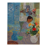 Nancy DELOUIS: Little girl's dream, original signed lithograph.
