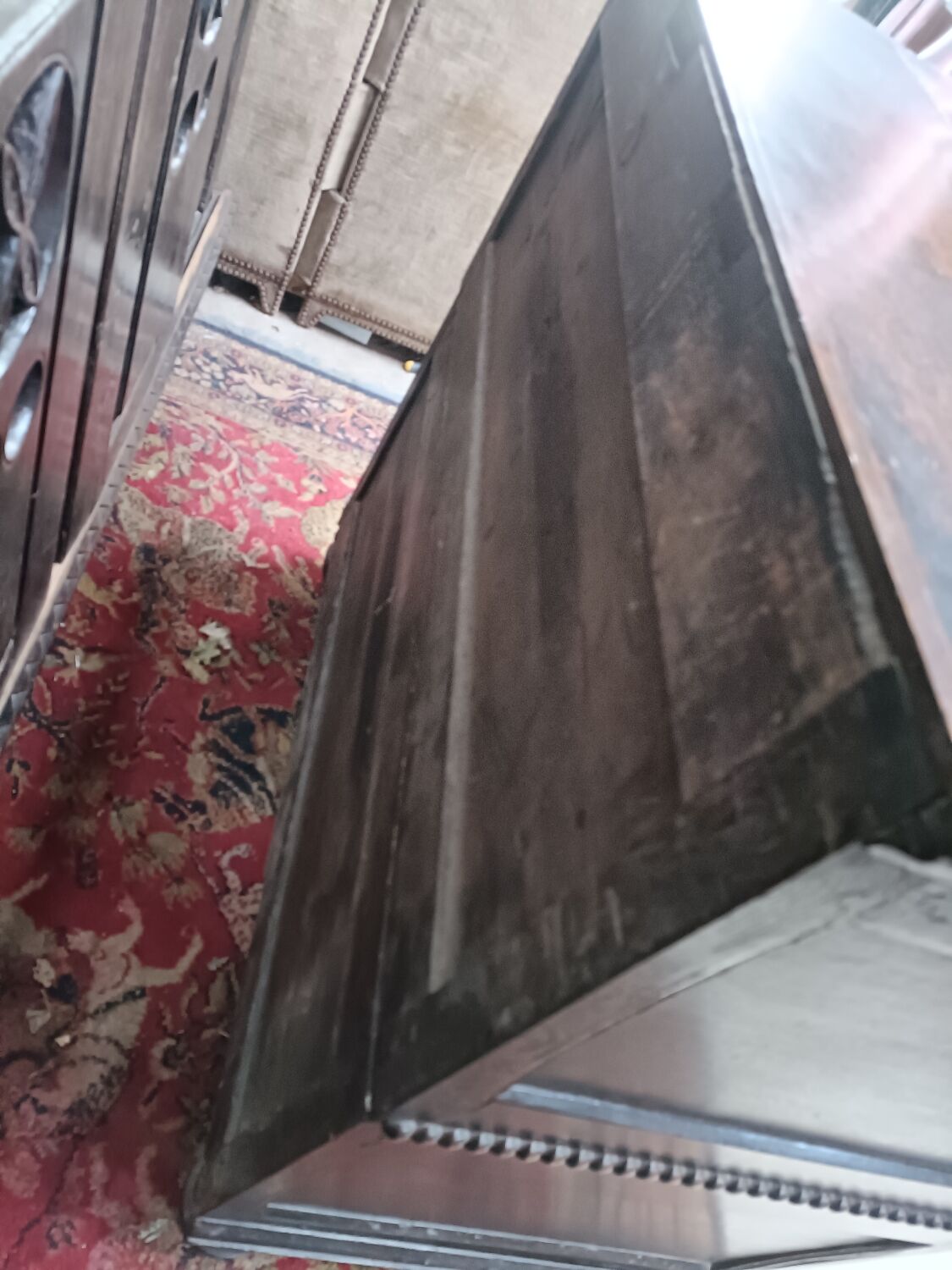 Old oak chest of drawers, 4 drawers, antique