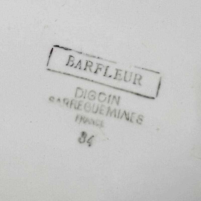 Oval platter barfleur digoin sarreguemines