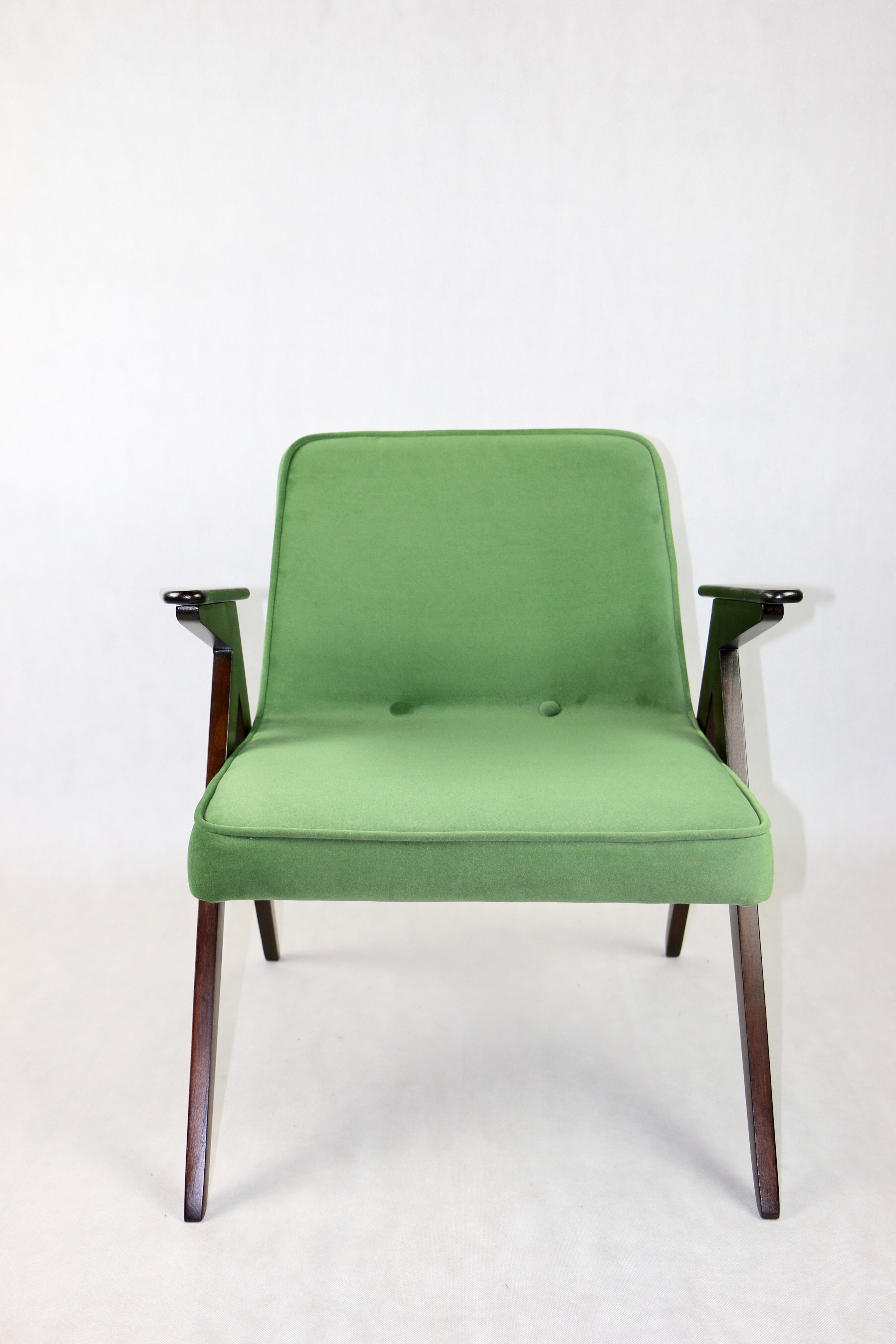 Green Bunny Armchair by Józef Chierowski, 1970s