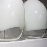 Paire de lampes nessa en verre de murano, gino vistosi, 1970s