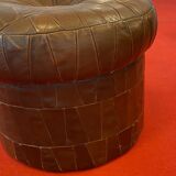 Leather storage pouf from Sede