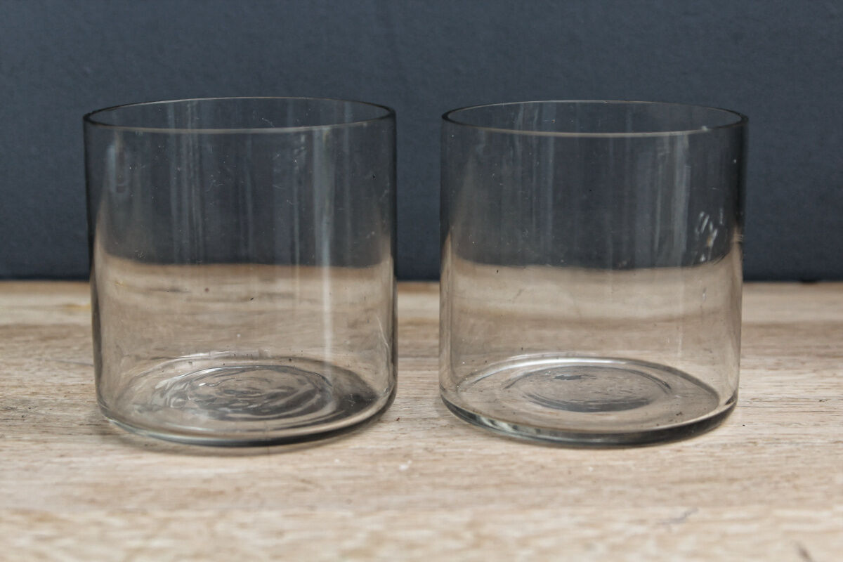 Nightglass tray, silver metal