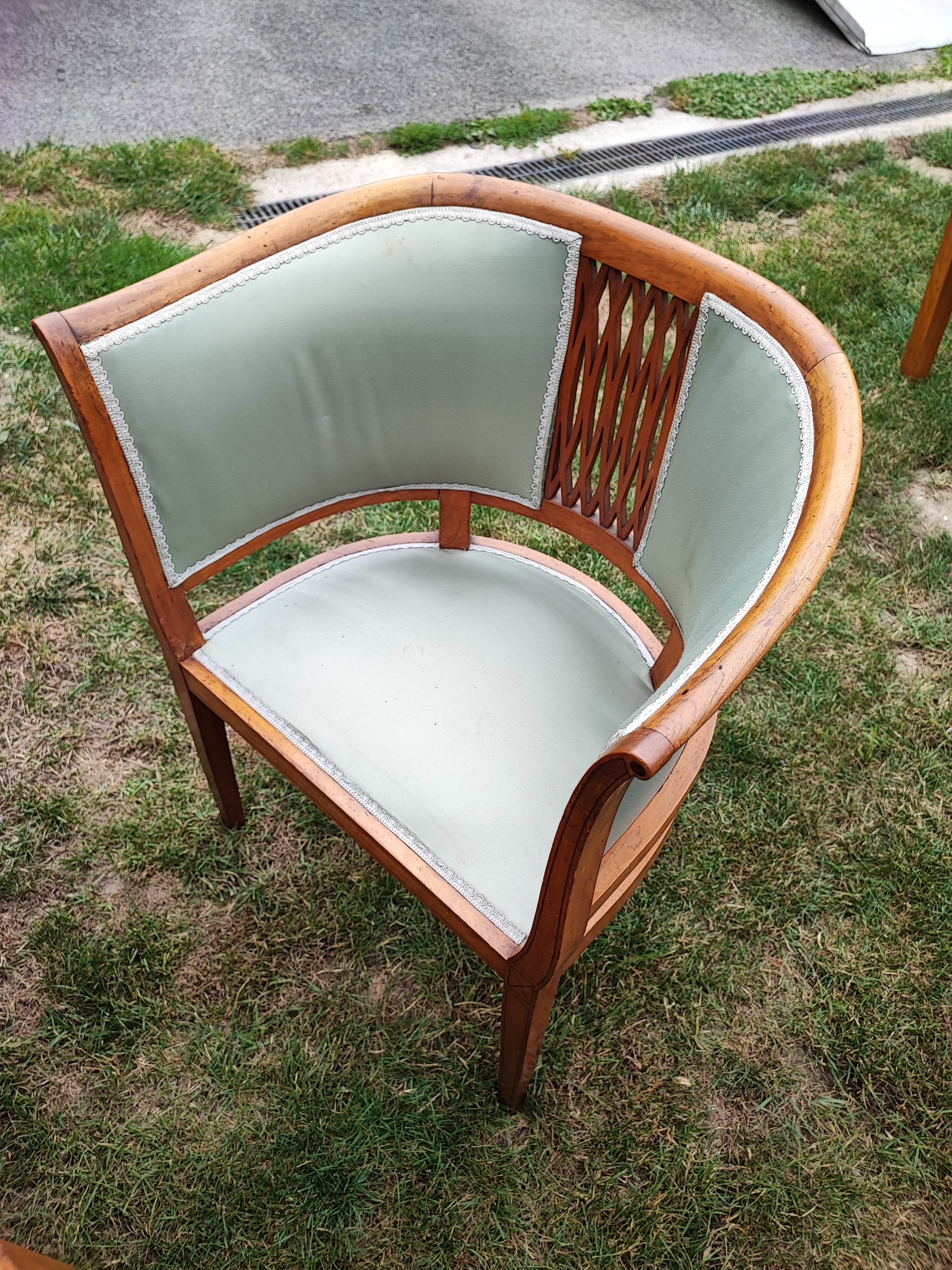 Upholstered armchair