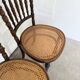 Set of 4 Fischel cane bistro chairs n019