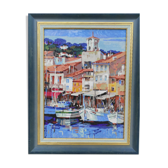 Huile sur toile Saint Tropez