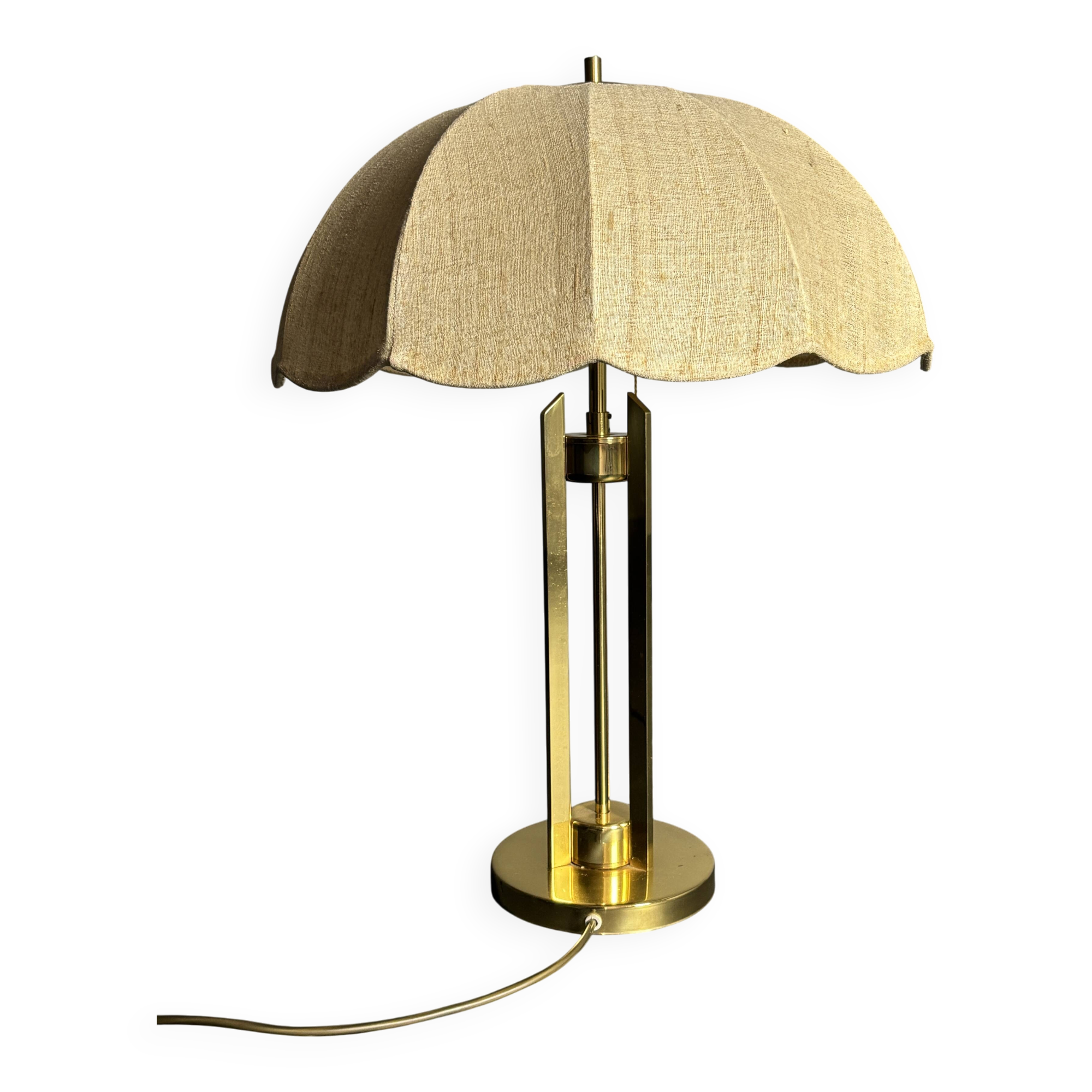 Lampe de table champignon en laiton du milieu du siècle, Autriche, années 1960-1970