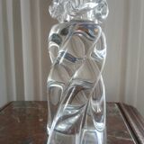 Baccarat crystal "Aladdin" model candlestick, twisted and coiled - signed