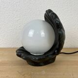 Lampe coquillage céramique vintage