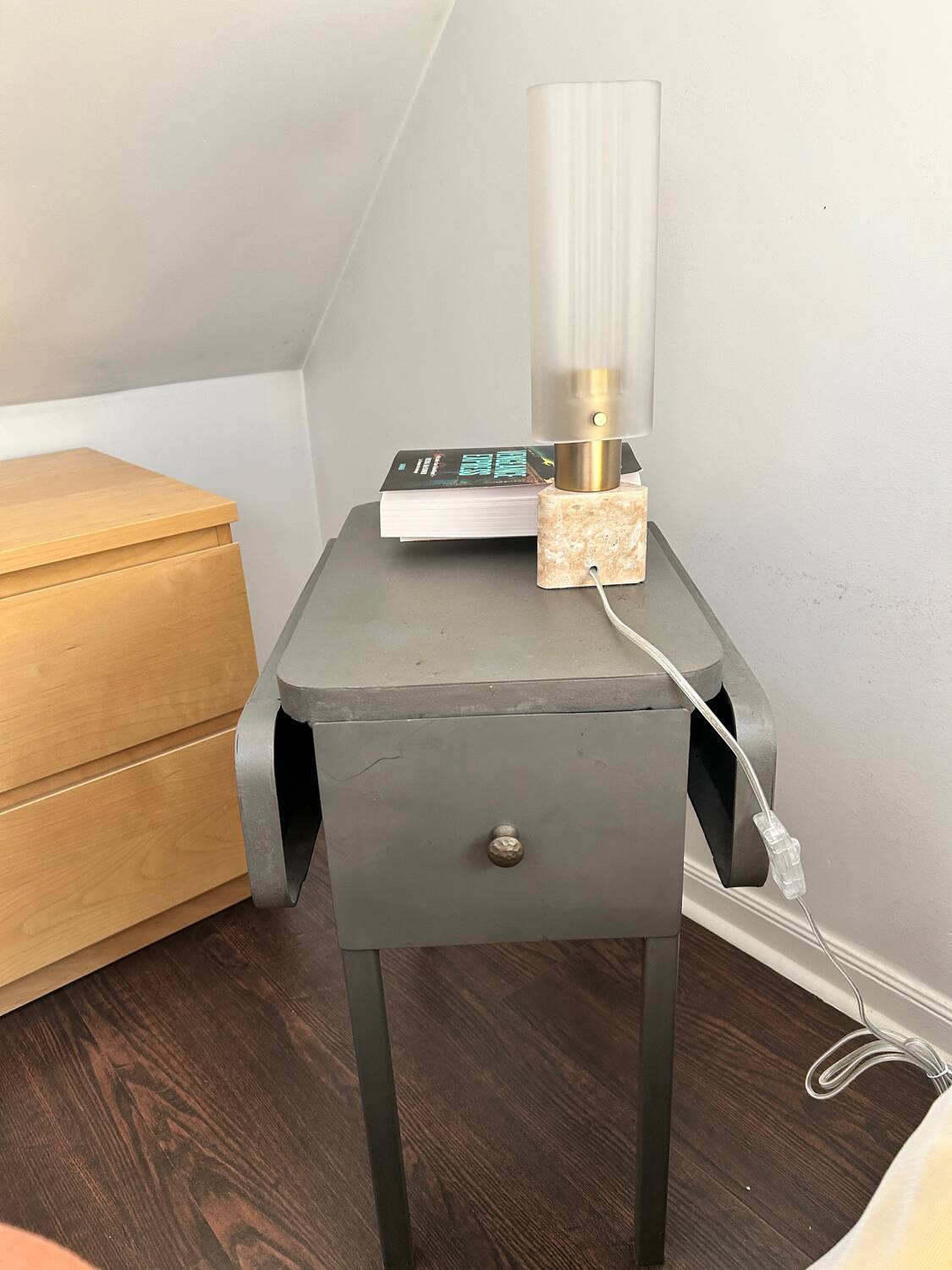 Pair of industrial bedside tables