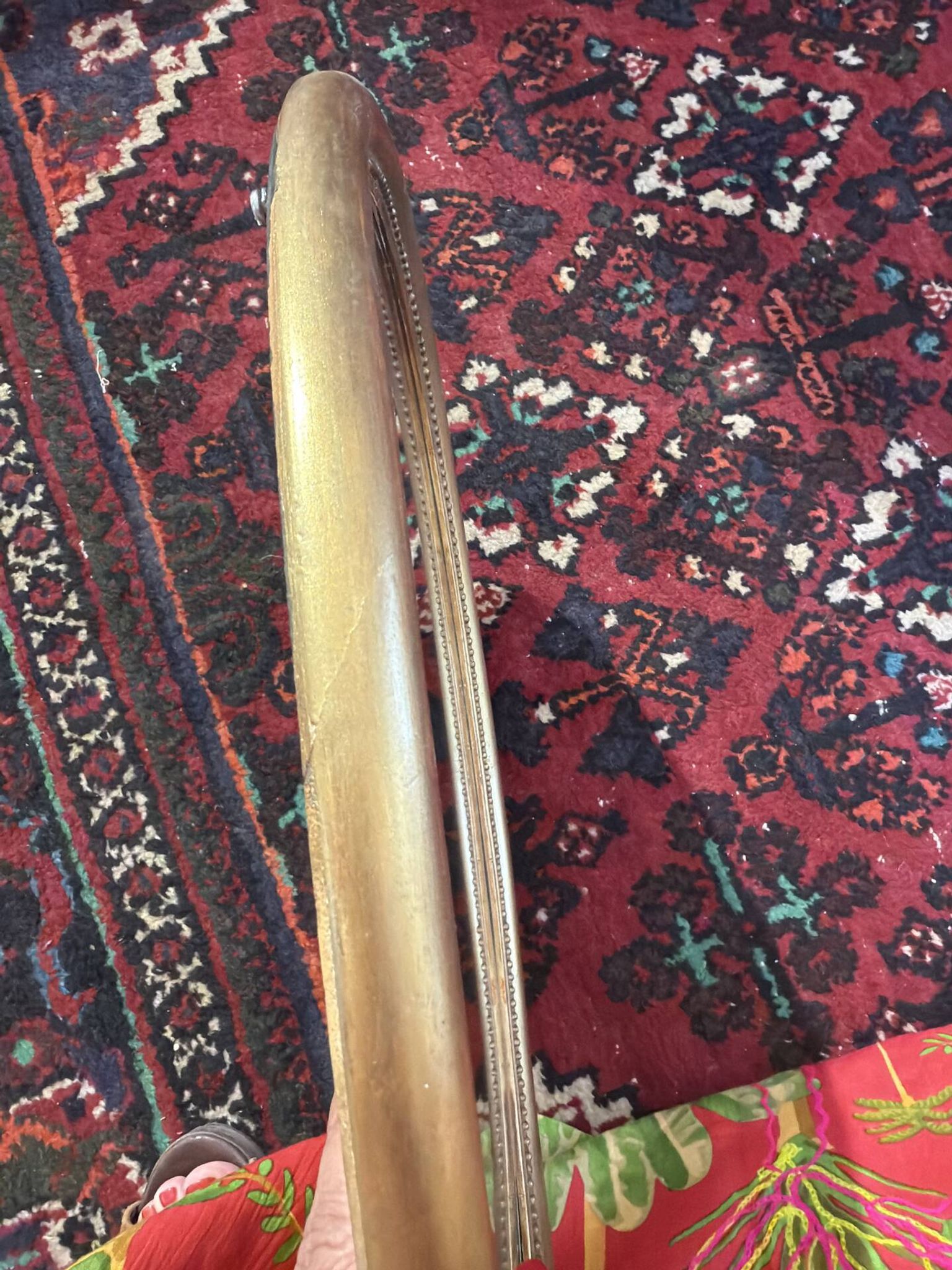 Petit miroir doré vintage