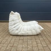 100% authentic Ligne Roset Togo 1-seater light beige leather '87