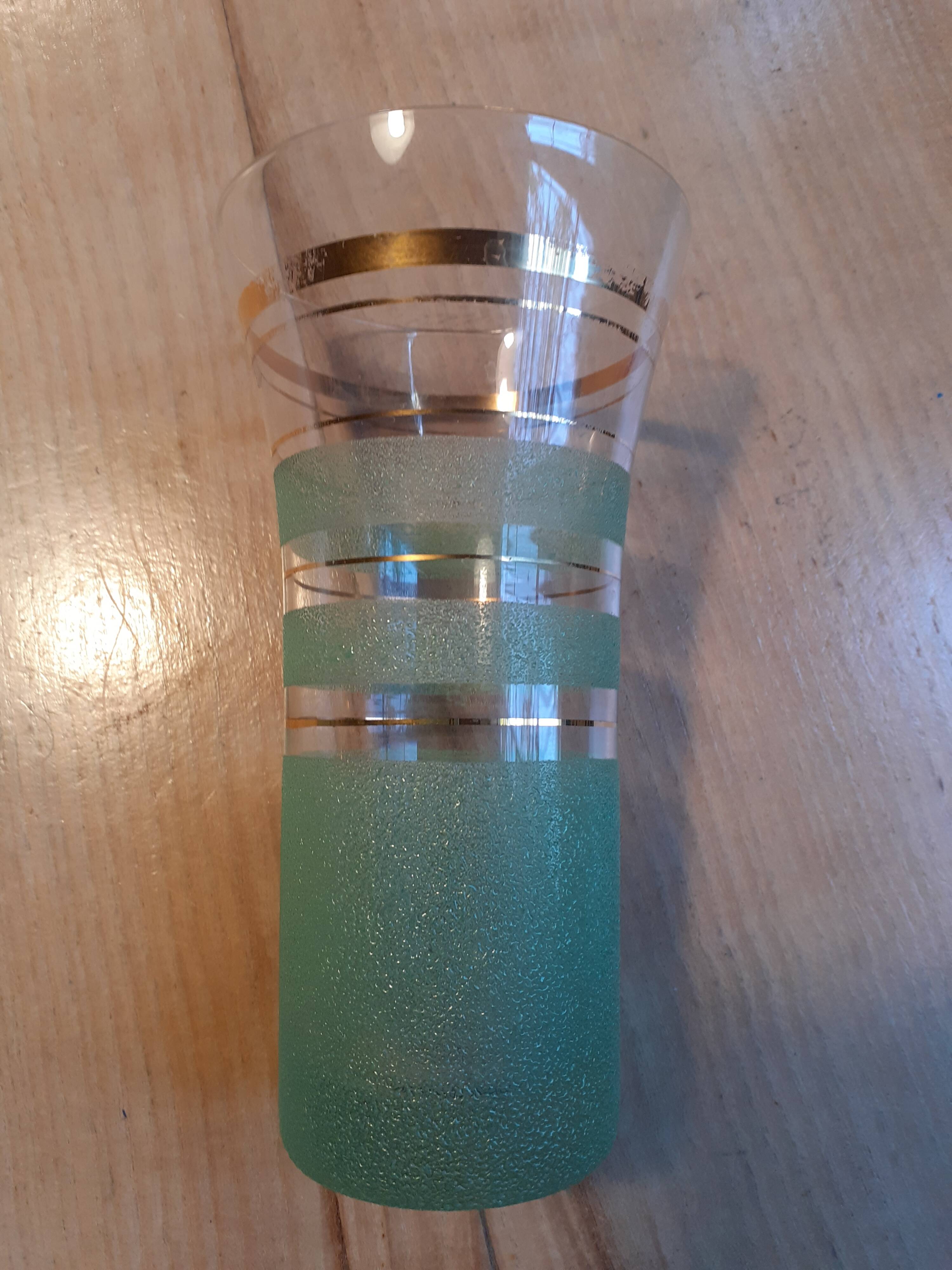 3 verres à orangeade retro