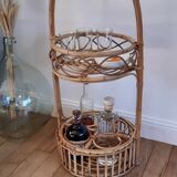 Rattan bar service 70s