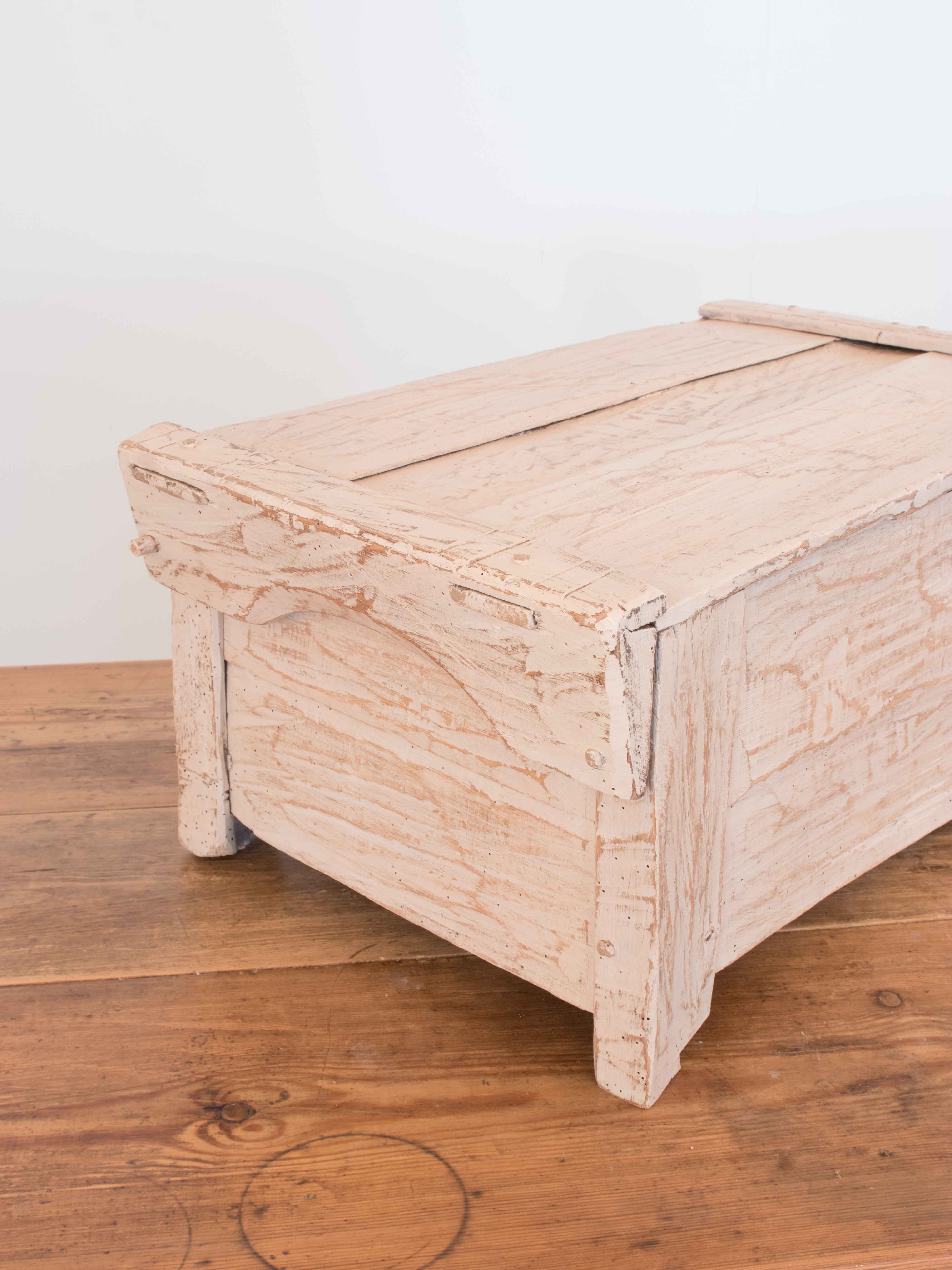 Antique Hand-Crafted Beech Trunk