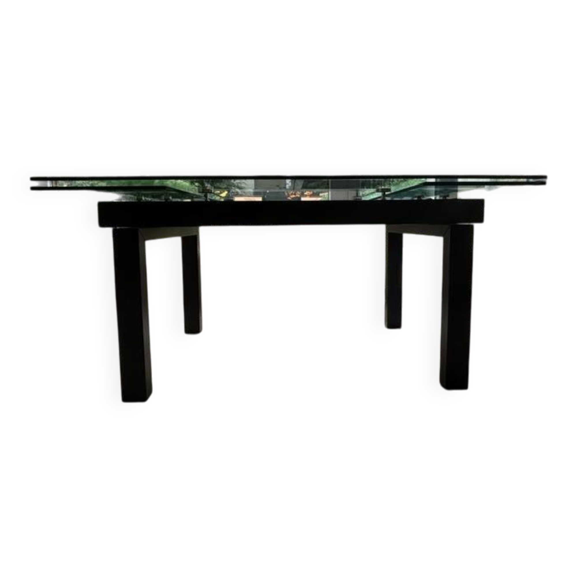 Design dining table - MIO Edition - extendable glass & wood