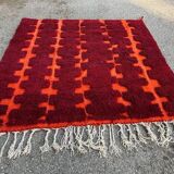 Moroccan Berber Beni Ourain Custom Red Rug 250/150cm