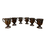 6 vintage mazagrans Sars Poterie