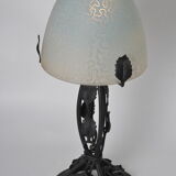 Art Nouveau shell lamp
