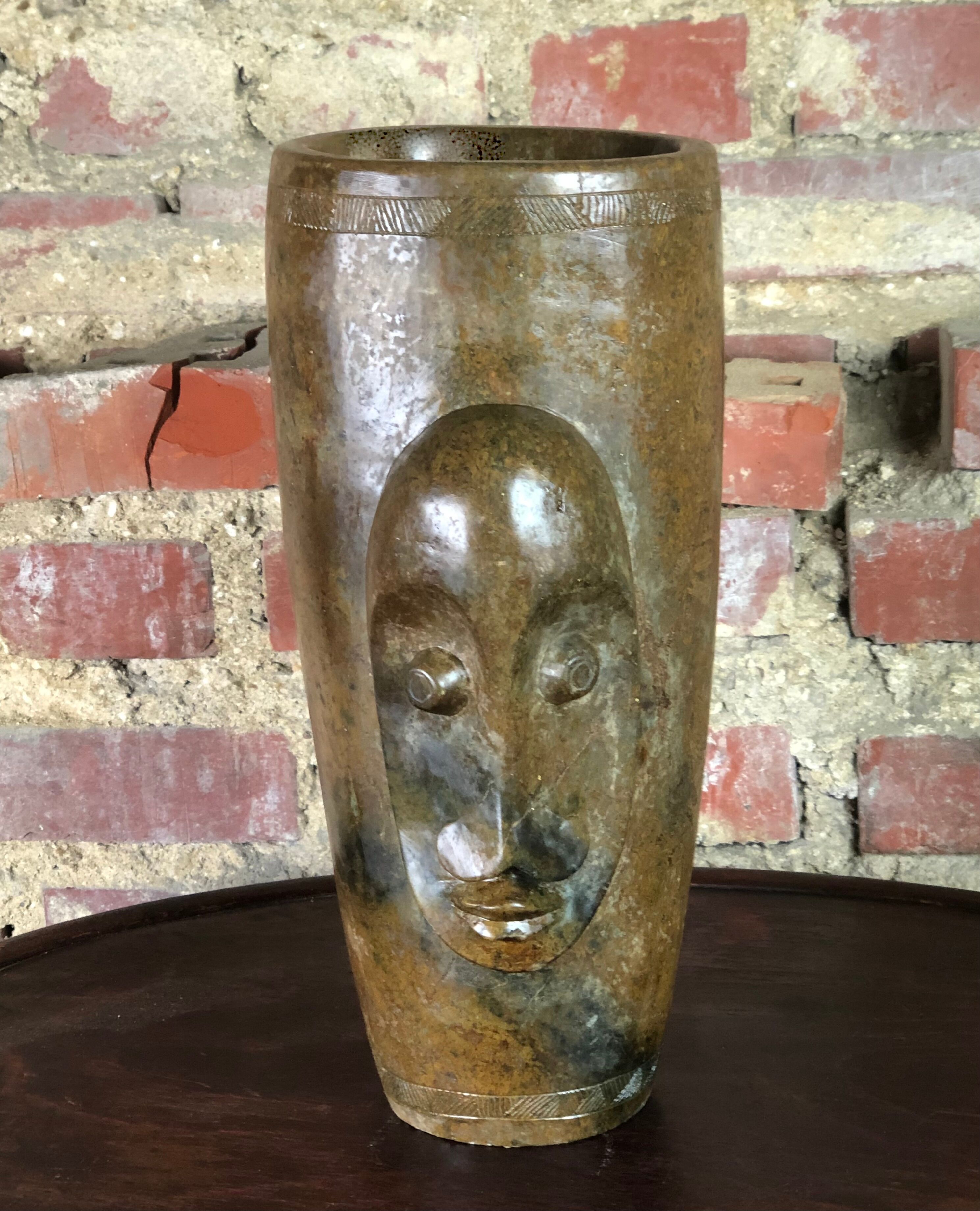 Stone vase from Mbigou 1970s