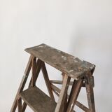 Wooden painter's stepladder