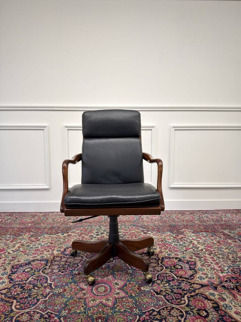 Set of Classic English Chesterfield Office Chairs