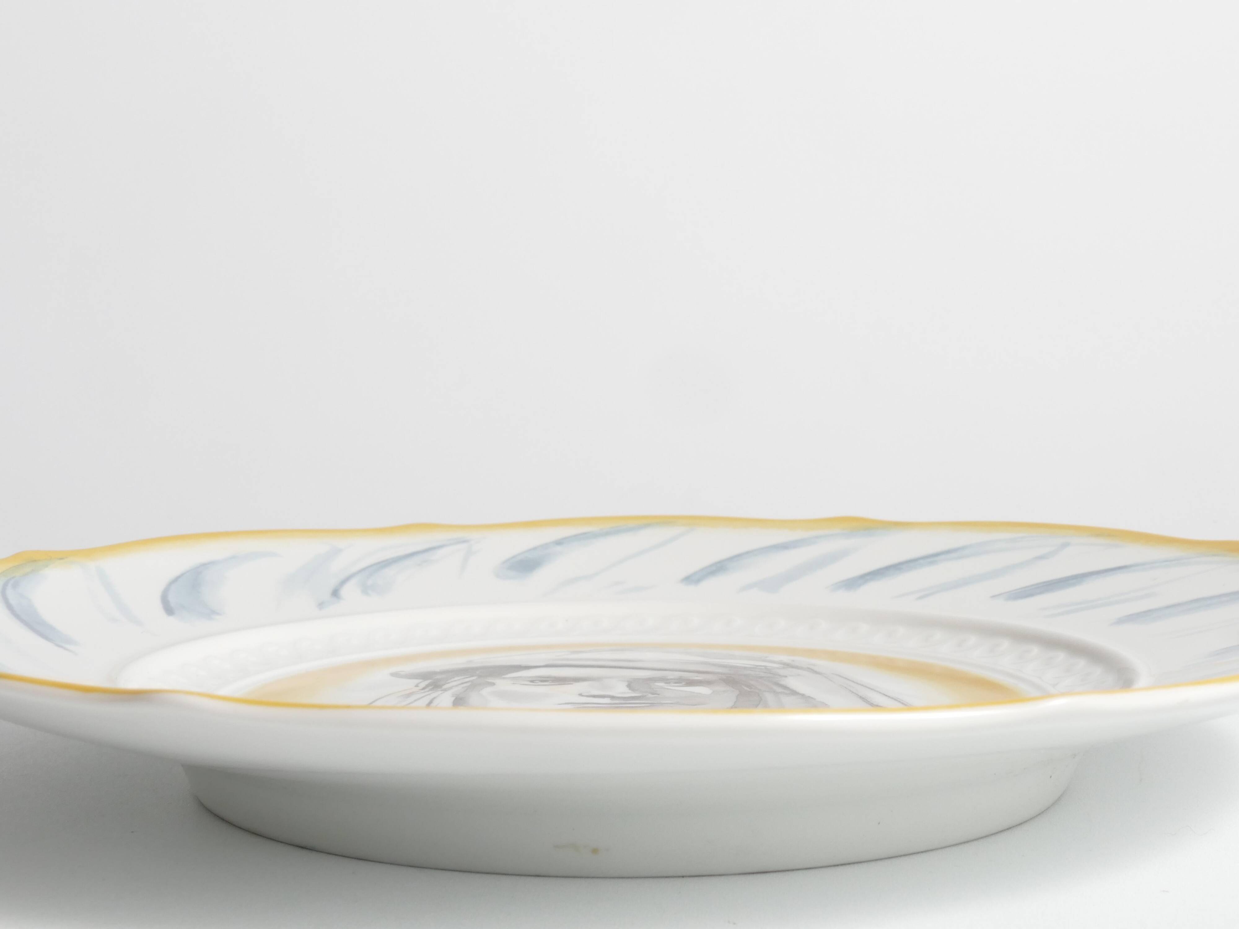 “Lorenzo il Magnifico” Wall Plate by Luciano Guarnier for Richard Ginori, Italy