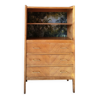60s bookcase chest of drawers