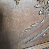 Paire de portes en bois sculpté en chêne