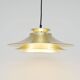 Lampe Vitrika dorée, Danemark, années 1970