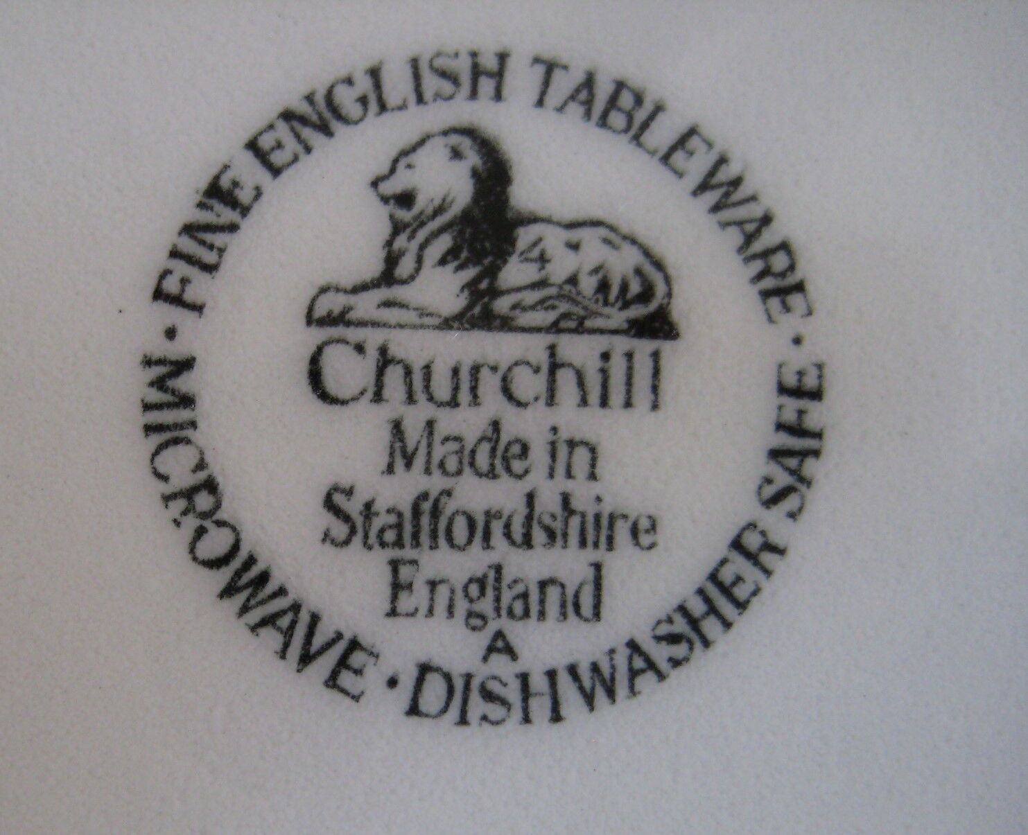 English decorative plate