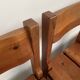 Dining table and 4 chairs, mountain furniture from the 1960s.