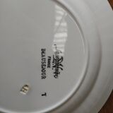 Set of 4 flat plates sarreguemines Beauséjour