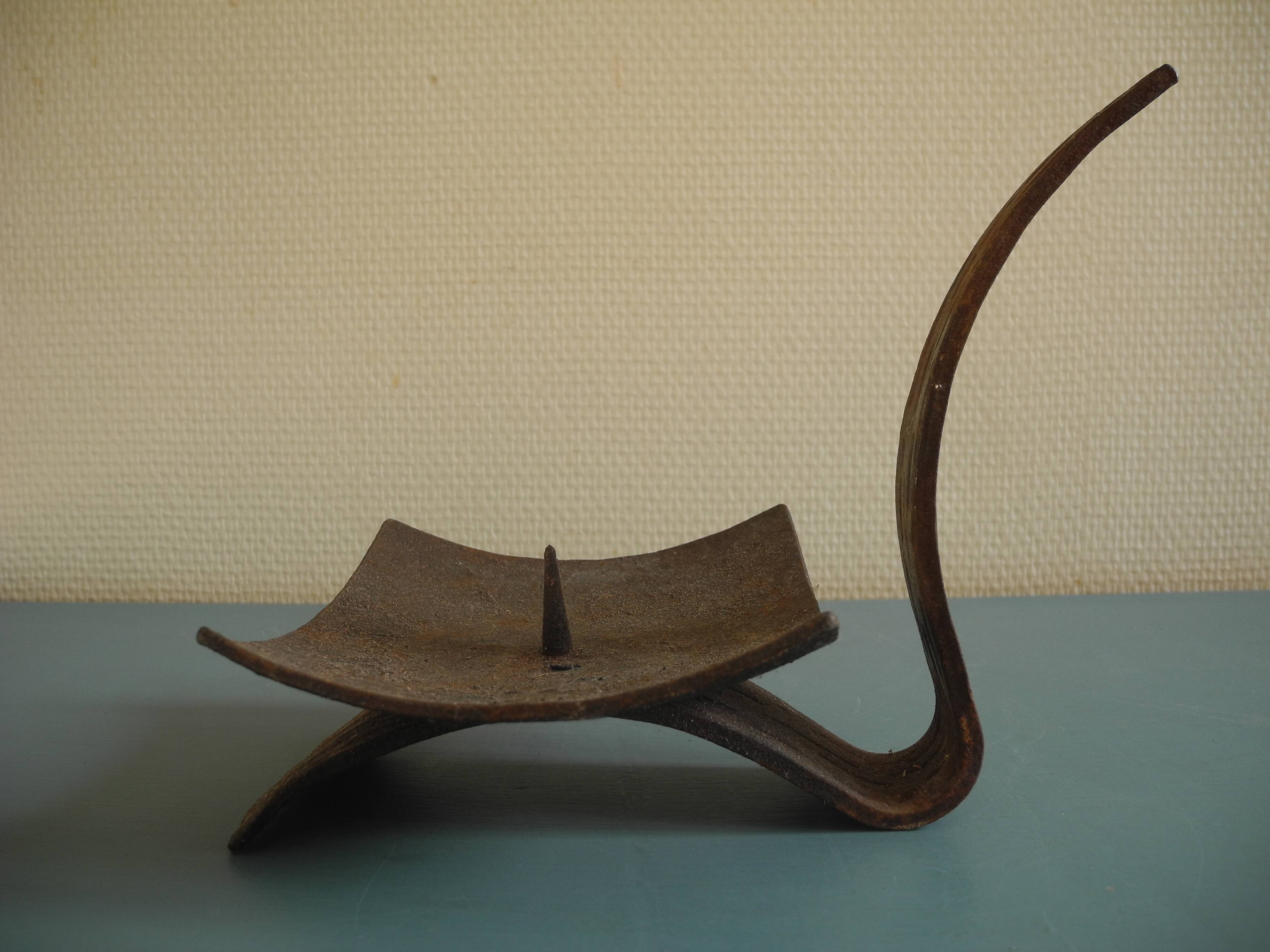 antique vintage brutalist candle holder/candlestick