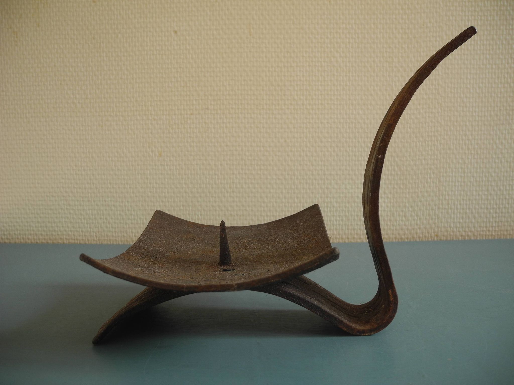 ancien chandelier bougeoir brutaliste vintage candle holder candlestick