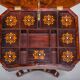 Table de couture Biedermeier en acajou, 1850