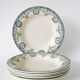 Set of 6 deep plates in Terre de Fer, Salins model "Cambacéres" 19th century