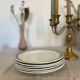 Plates flat porcelain Iron earth Vintage antique tableware