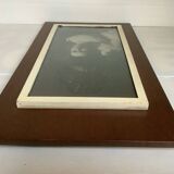 Teak photo frame my reflection in the mirror