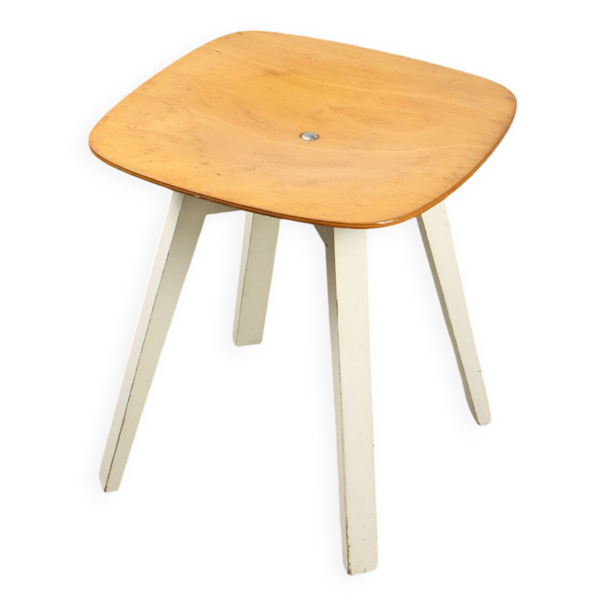Vintage Plywood Cross-joint Stool by Niko Kralj, 1954