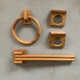 Pine bathroom accessories