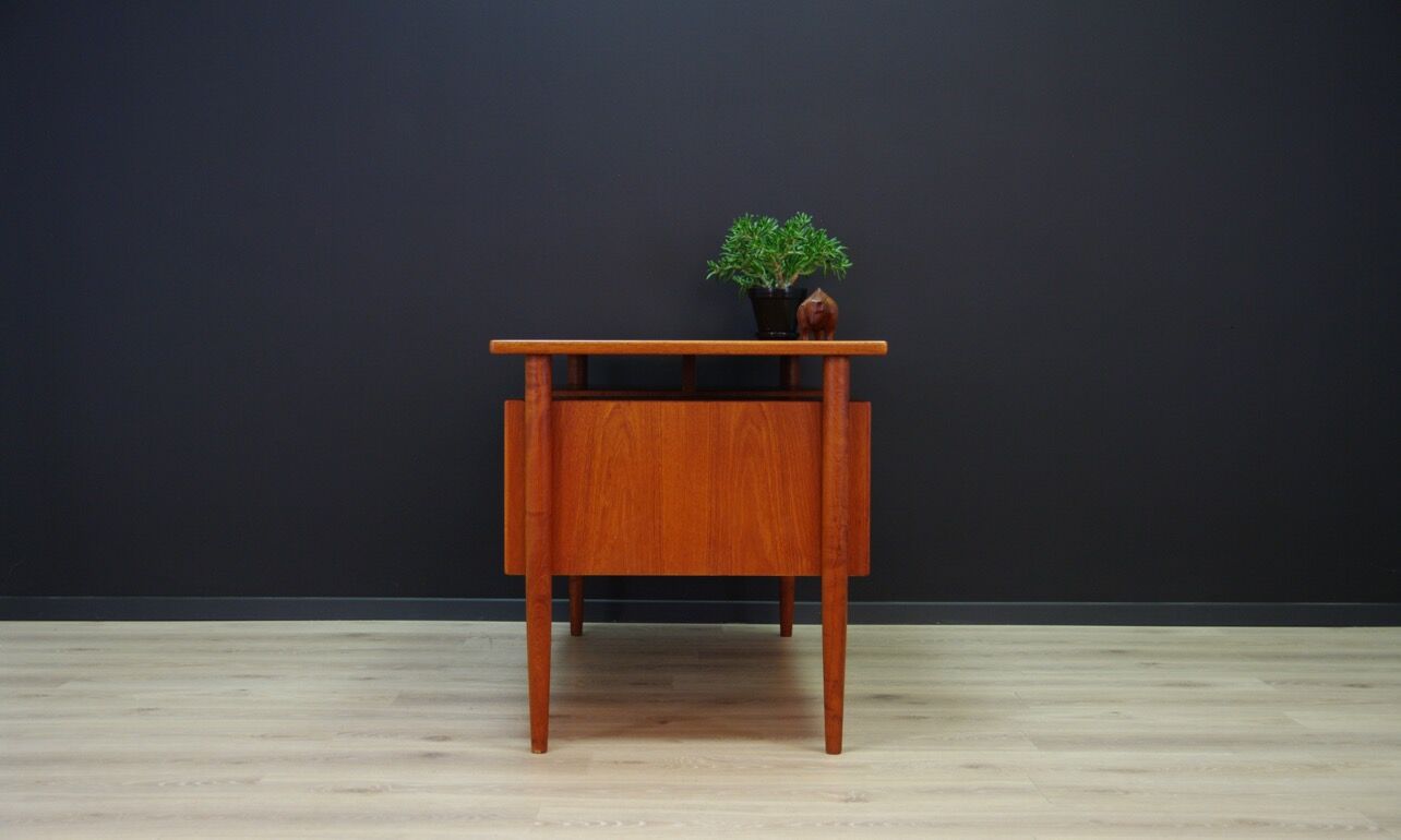 TEAK WRITING DESK DANISH DESIGN 60 70 RETRO