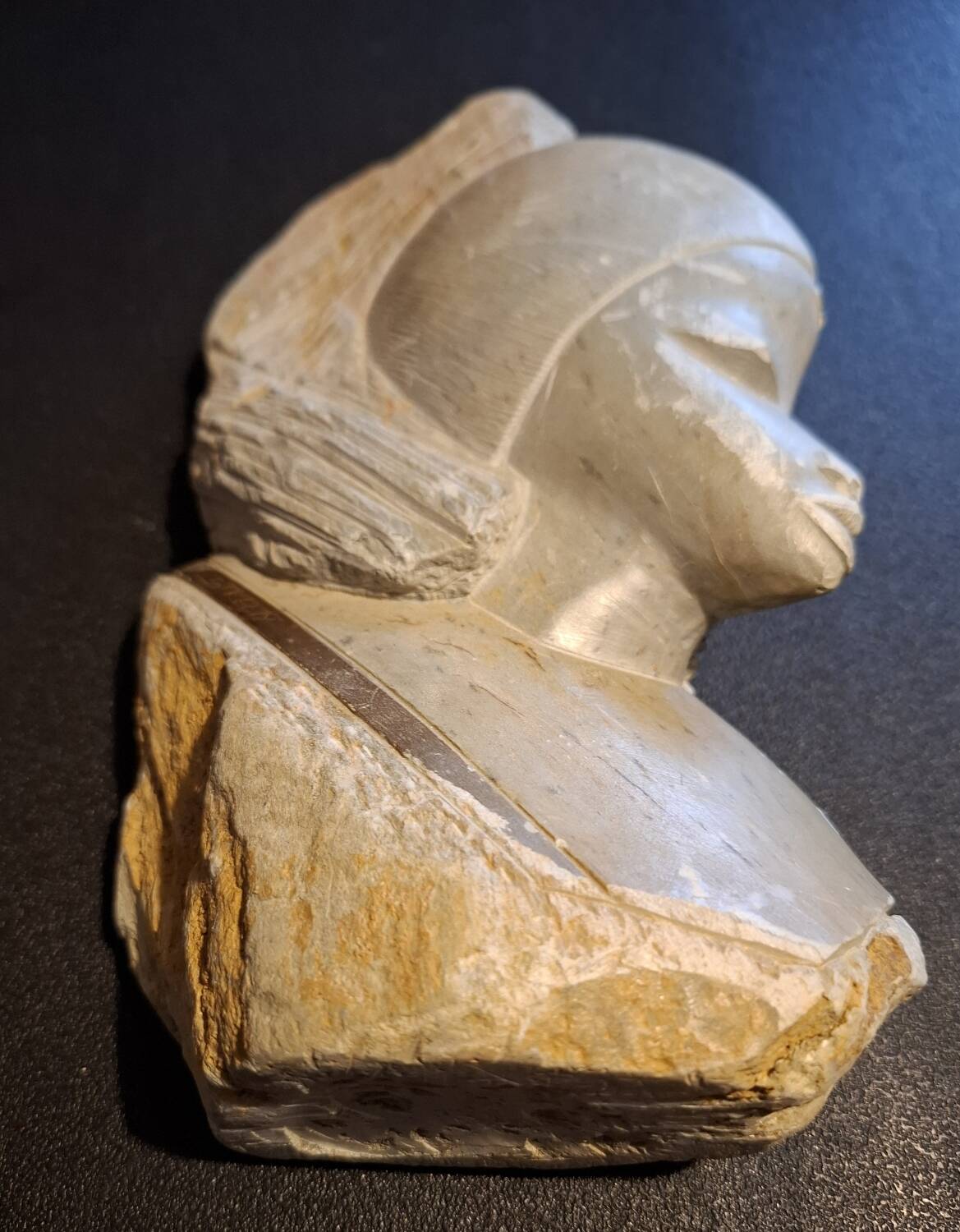 Handcrafted stone bust