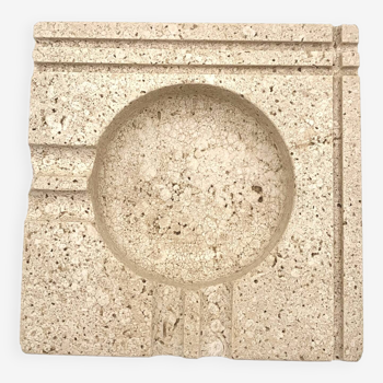 Vintage travertine ashtray, 1970s